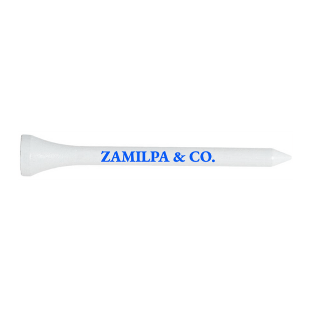 White Wood Golf Tees - 100 PACK