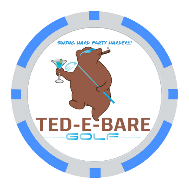 Light Blue Poker Chips