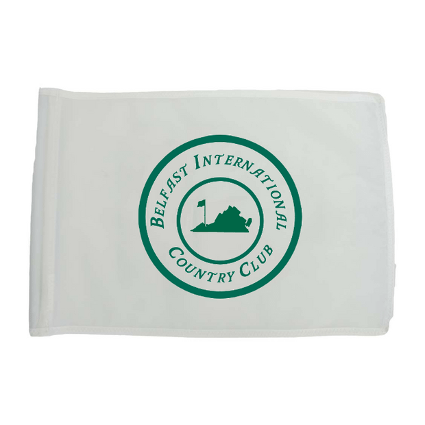 Golf Flag - White