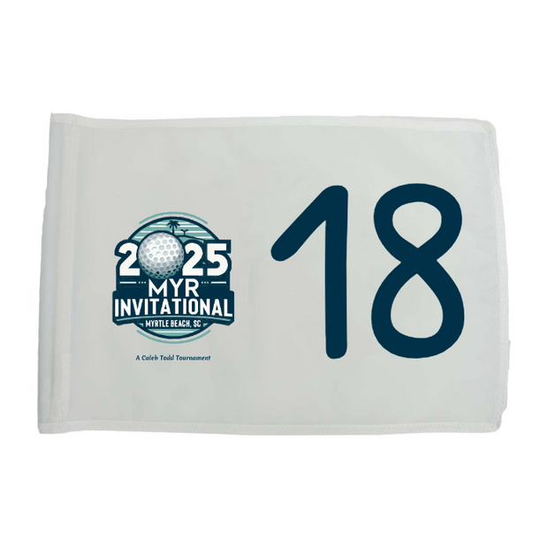 Golf Flag - White