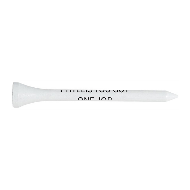 White Plastic Golf Tees - 50 PACK