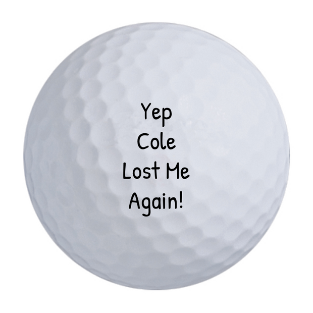 Custom Callaway Supersoft Golf Balls One Dozen