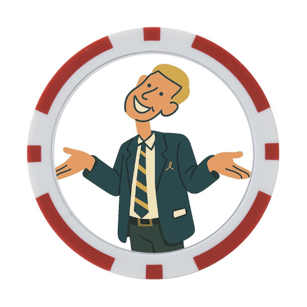 30 Poker Chips in Tube