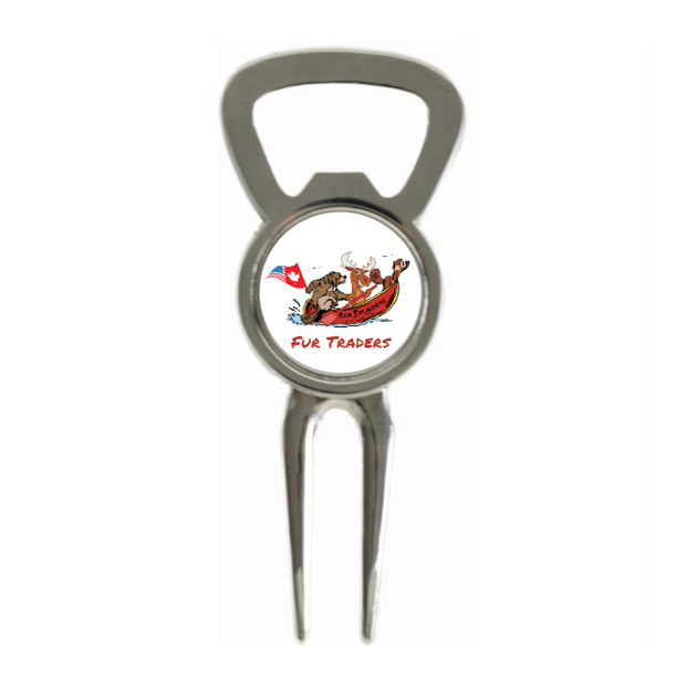 Divot Tool Bottle Opener Shiny Silver