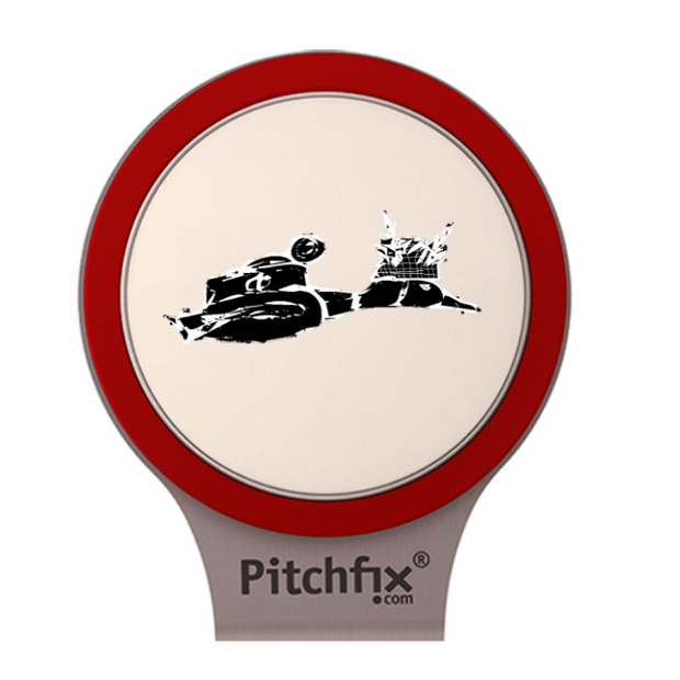 Red Pitchfix Hatclip