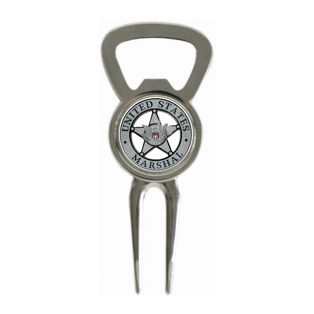 Divot Tool Bottle Opener Shiny Silver