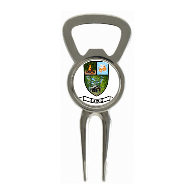 Divot Tool Bottle Opener Shiny Silver