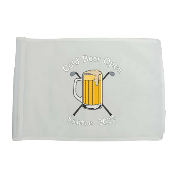 Golf Flag - White