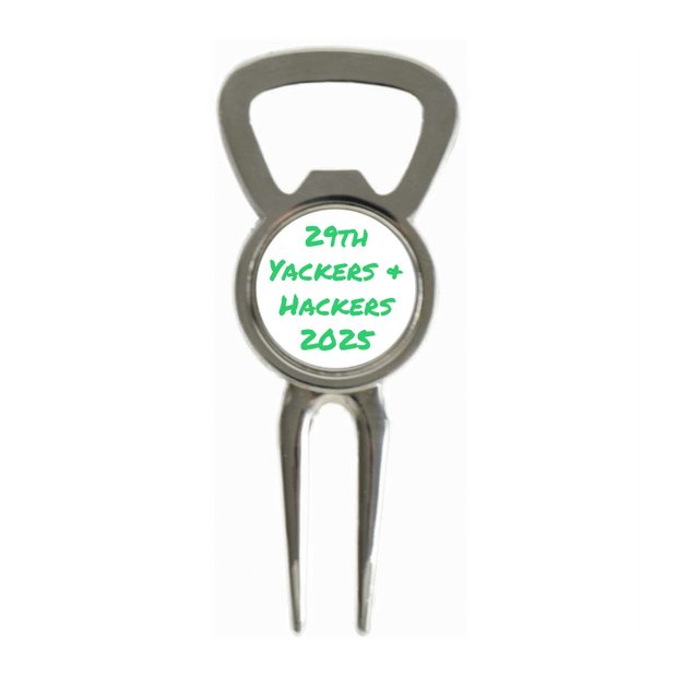 Divot Tool Bottle Opener Shiny Silver