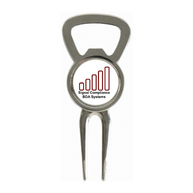 Divot Tool Bottle Opener Shiny Silver