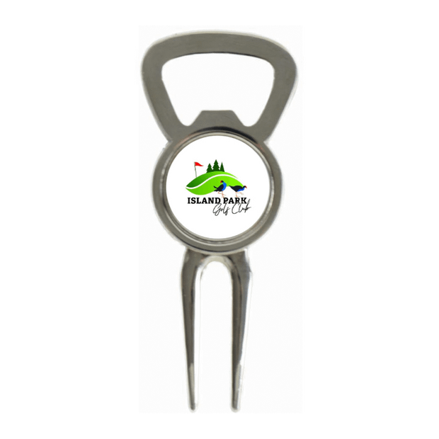 Divot Tool Bottle Opener Shiny Silver