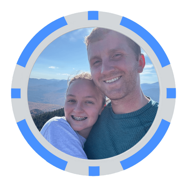 Light Blue Poker Chips