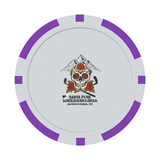 Purple Poker Chip