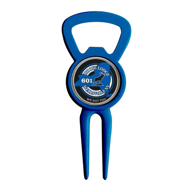 Divot Tool Bottle Opener Navy Blue