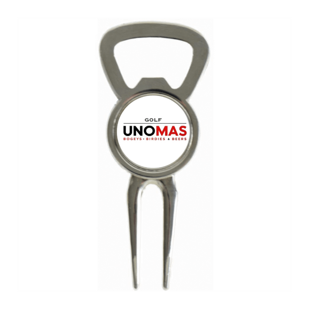 Divot Tool Bottle Opener Shiny Silver
