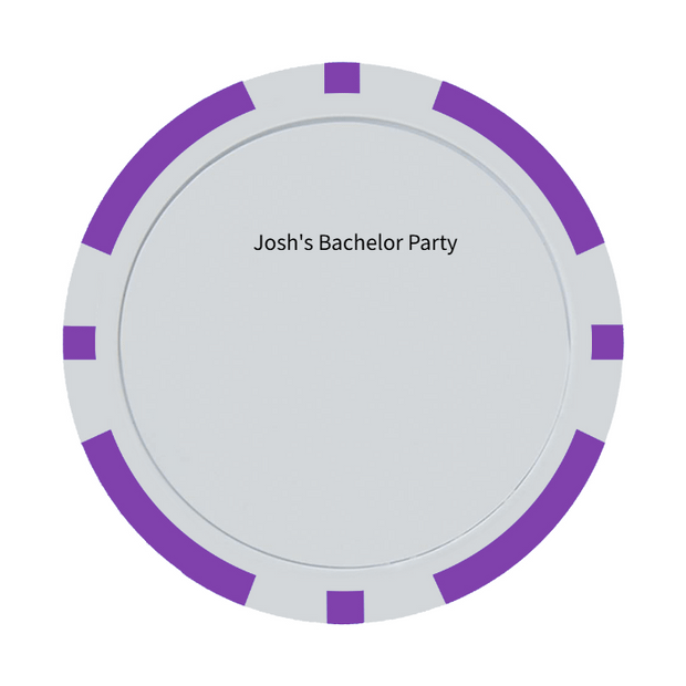 Purple Poker Chip