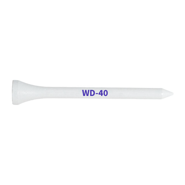 White Wood Golf Tees - 100 PACK