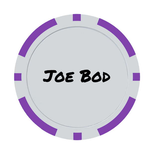 Purple Poker Chip