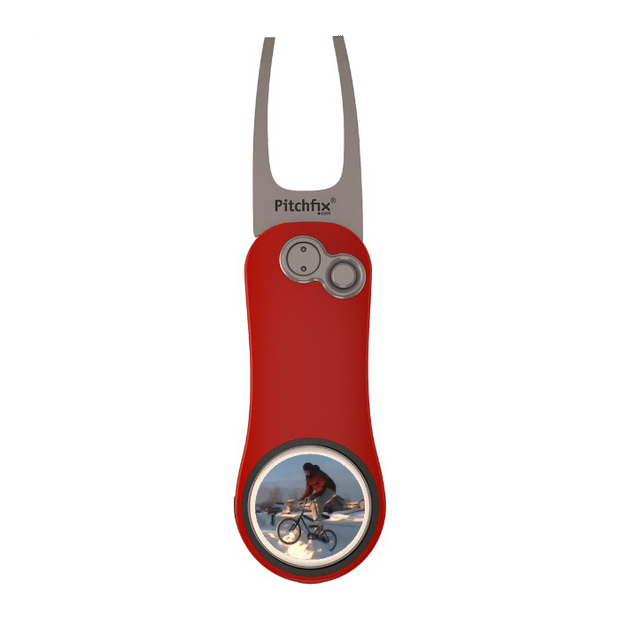 Red Pitchfix Hybrid 2.0 Divot Tool