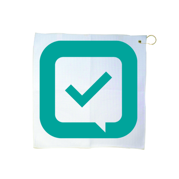 Custom 16" x 16" Waffle Golf Towel