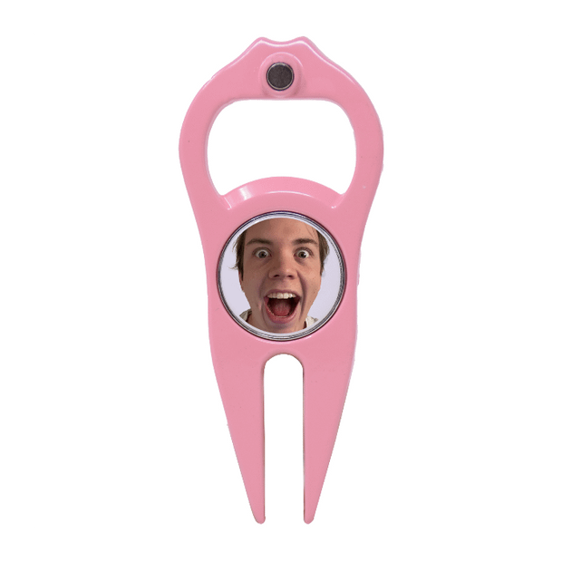 Pink Hat Trick 6 in 1 Divot Tool