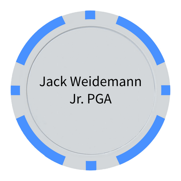 Light Blue Poker Chips