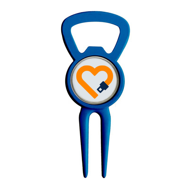 Divot Tool Bottle Opener Navy Blue