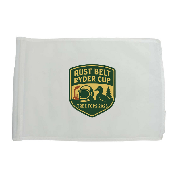 Golf Flag - White