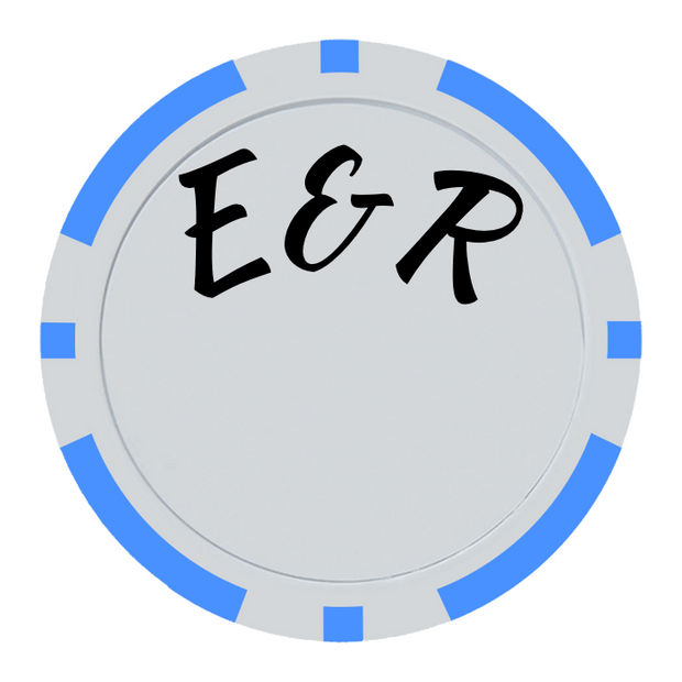 Light Blue Poker Chips