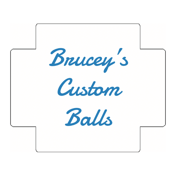 Custom Golf Ball Dozen Box Lid