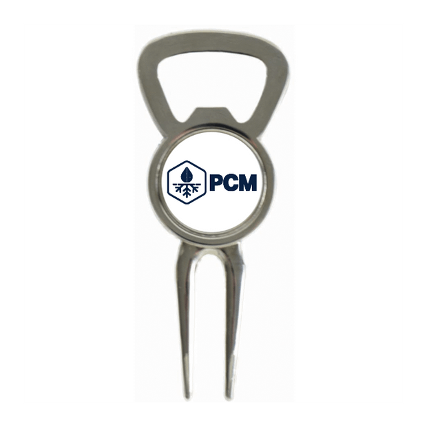 Divot Tool Bottle Opener Shiny Silver