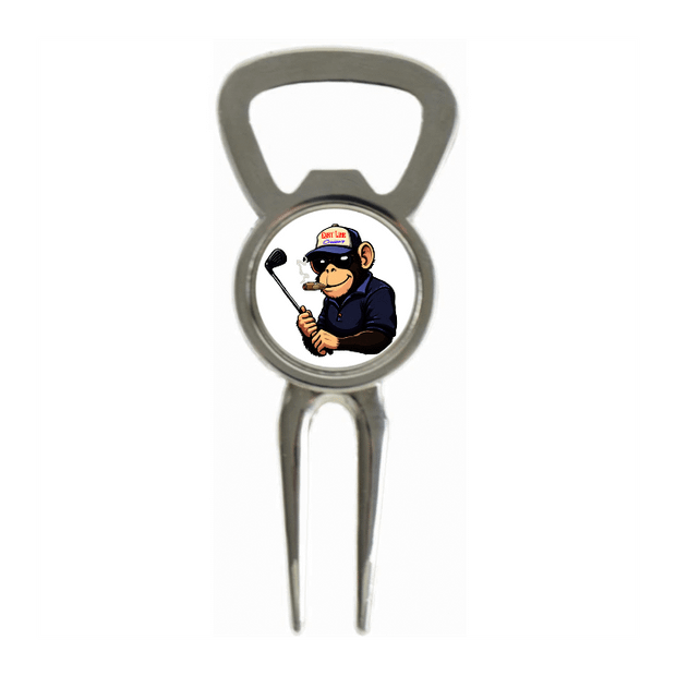 Divot Tool Bottle Opener Shiny Silver