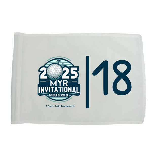 Golf Flag - White