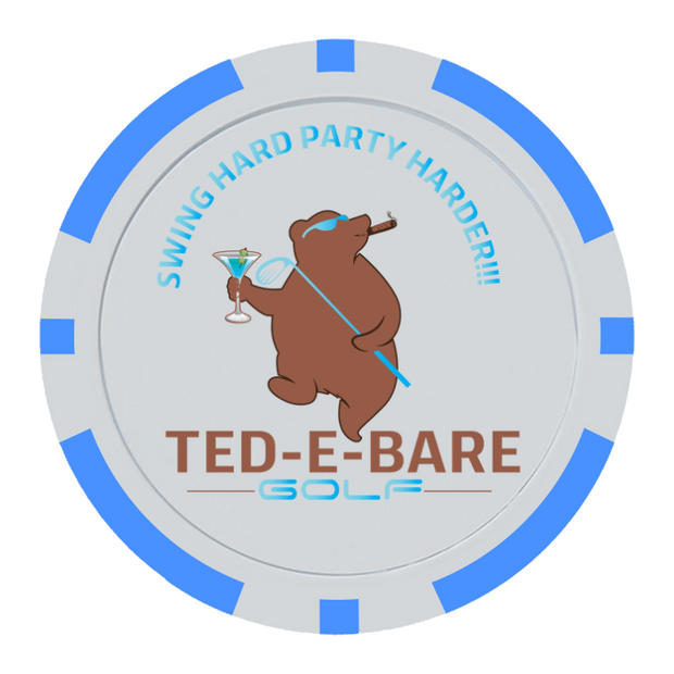 Light Blue Poker Chips