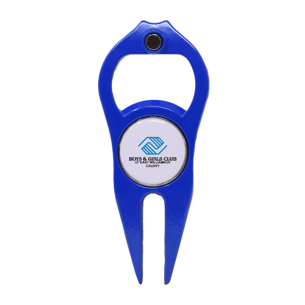 Royal Blue Hat Trick 6 in 1 Divot Tool