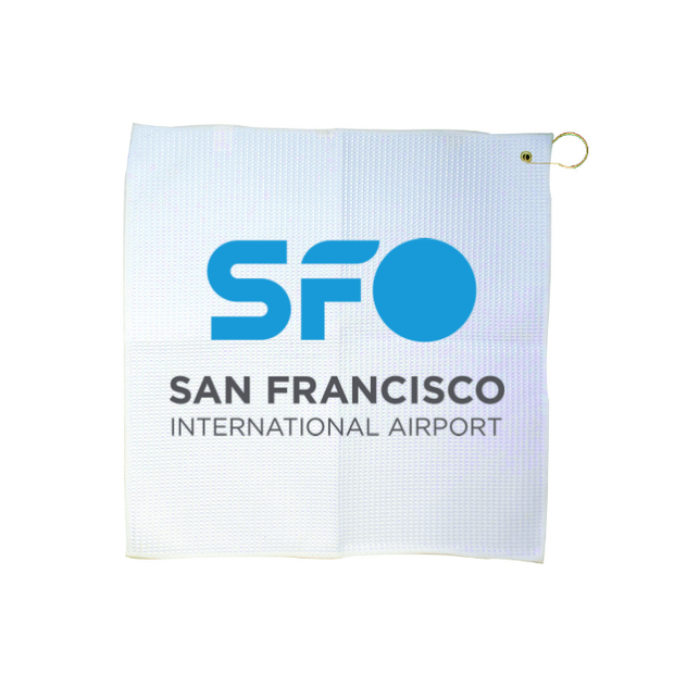 Custom 16" x 16" Waffle Golf Towel