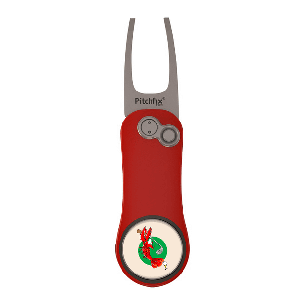 Red Pitchfix Hybrid 2.0 Divot Tool