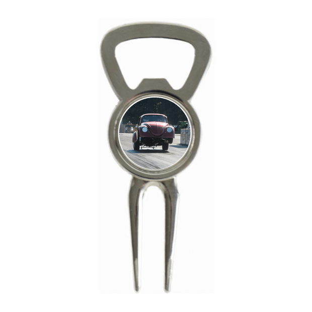 Divot Tool Bottle Opener Shiny Silver