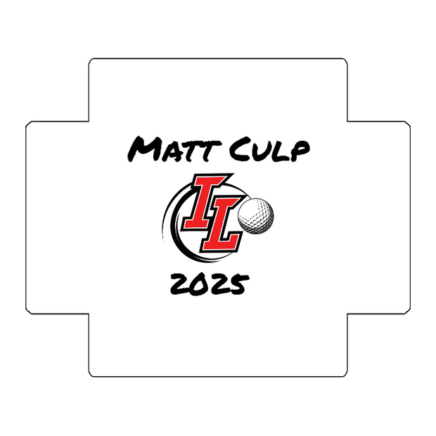 Custom Golf Ball Dozen Box Lid