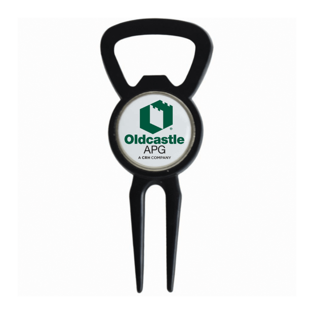 Divot Tool Bottle Opener Black