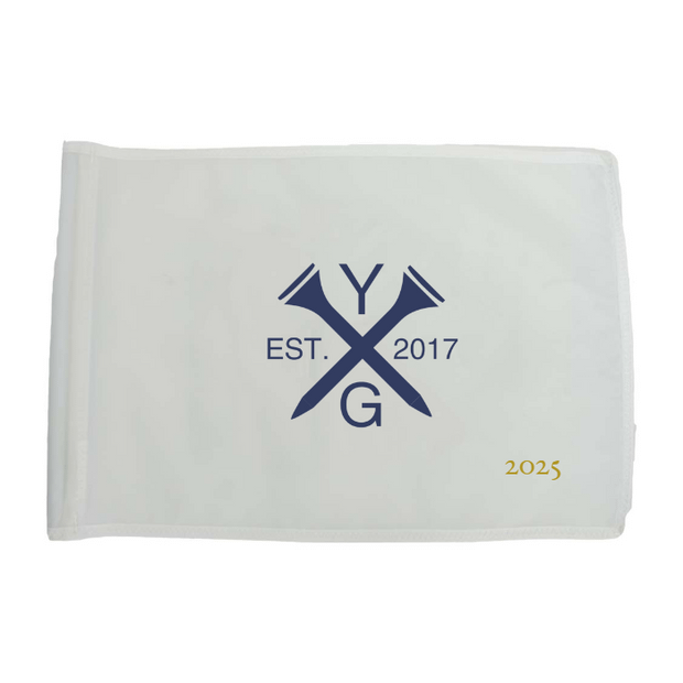 Golf Flag - White