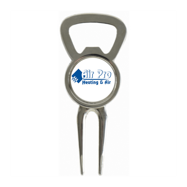 Divot Tool Bottle Opener Shiny Silver