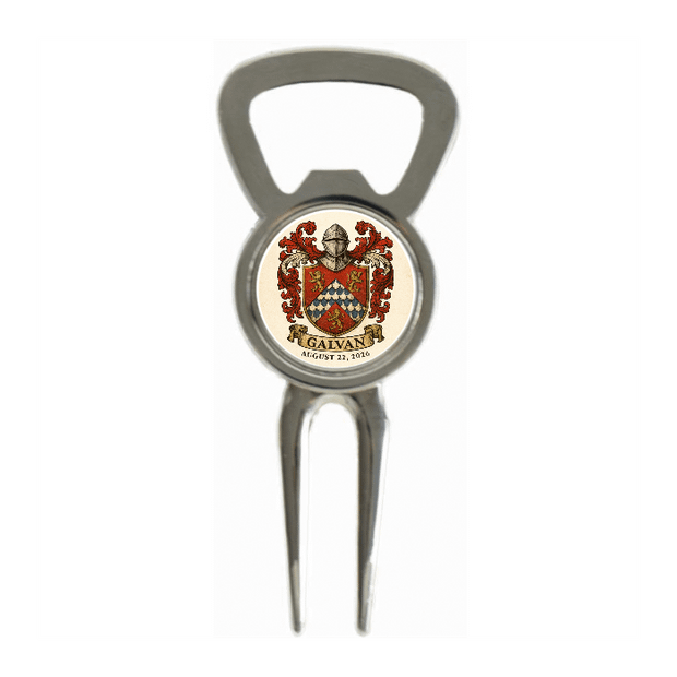 Divot Tool Bottle Opener Shiny Silver