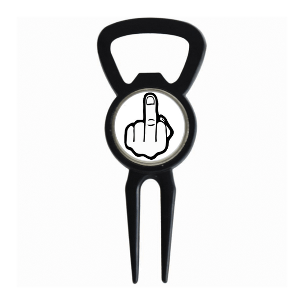 Divot Tool Bottle Opener Black