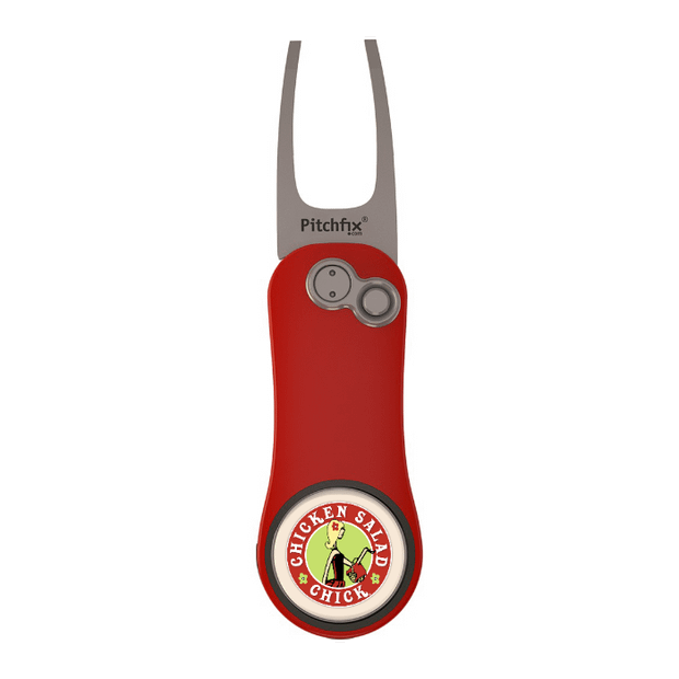 Red Pitchfix Hybrid 2.0 Divot Tool
