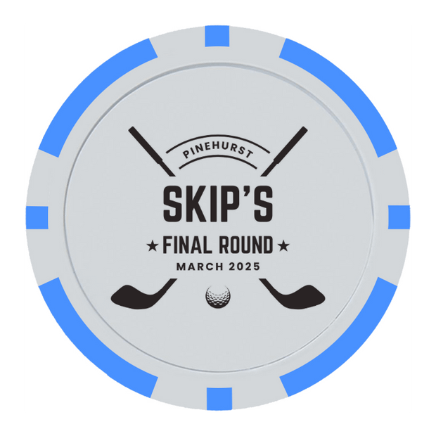 Light Blue Poker Chips