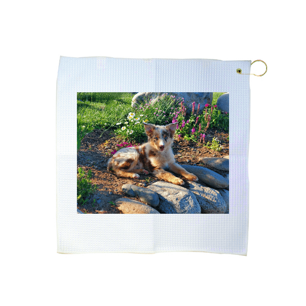 Custom 16" x 16" Waffle Golf Towel