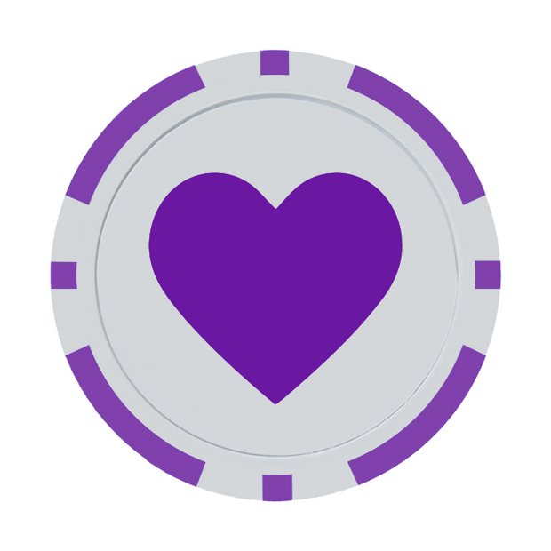 Purple Poker Chip