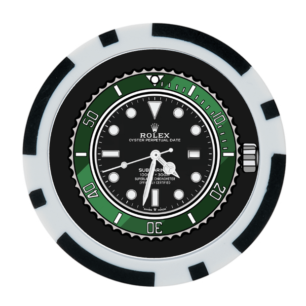 30 Black Poker Chips in Tube