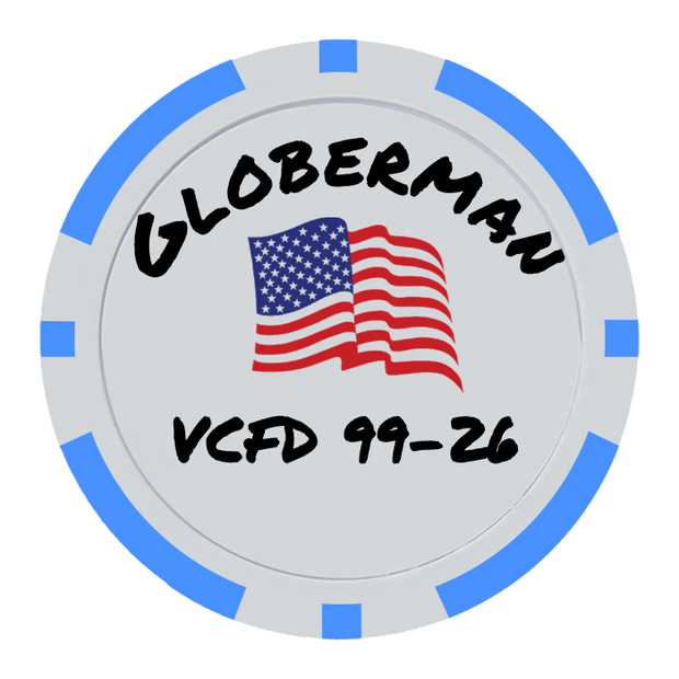 Light Blue Poker Chips